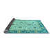 Sideview of Oriental Light Blue Traditional Rug, abs2462lblu