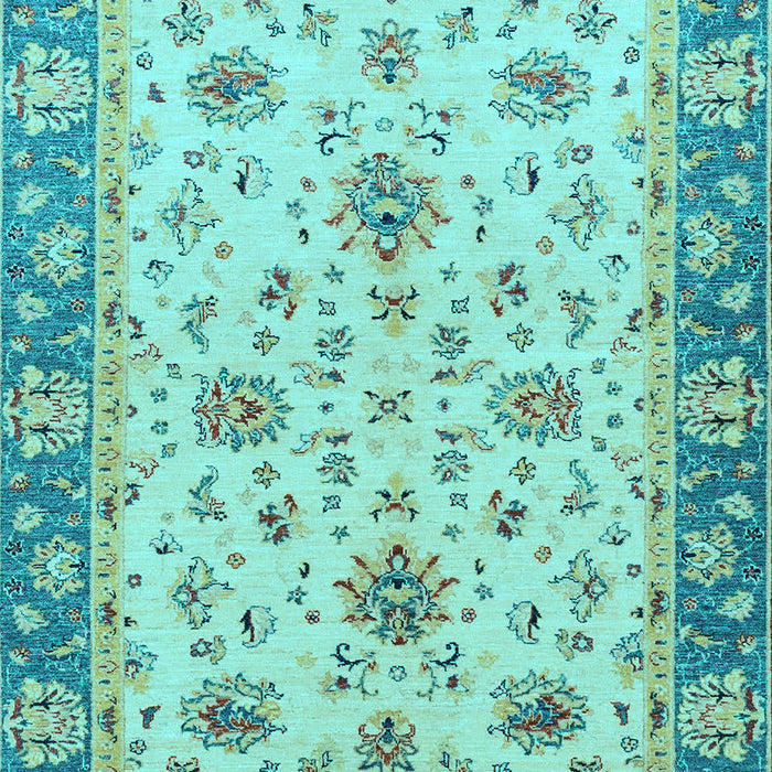 Oriental Light Blue Traditional Rug, abs2462lblu