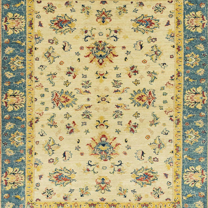 Machine Washable Abstract Chrome Gold Yellow Rug, wshabs2462