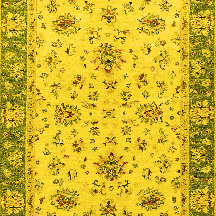 Oriental Yellow Traditional Rug, abs2462yw