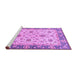 Sideview of Machine Washable Oriental Purple Traditional Area Rugs, wshabs2462pur