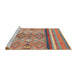 Sideview of Machine Washable Abstract Camel Brown Rug, wshabs2463