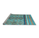 Sideview of Machine Washable Abstract Light Blue Modern Rug, wshabs2463lblu