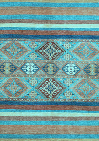 Abstract Light Blue Modern Rug, abs2463lblu