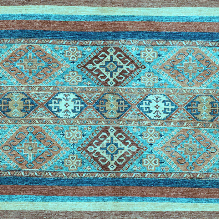 Abstract Light Blue Modern Rug, abs2463lblu