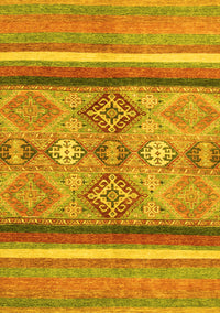 Abstract Yellow Modern Rug, abs2463yw