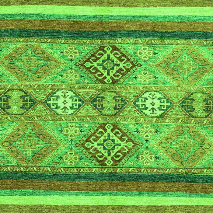 Abstract Green Modern Rug, abs2463grn