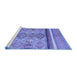 Sideview of Machine Washable Abstract Blue Modern Rug, wshabs2463blu