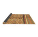 Sideview of Abstract Brown Modern Rug, abs2463brn