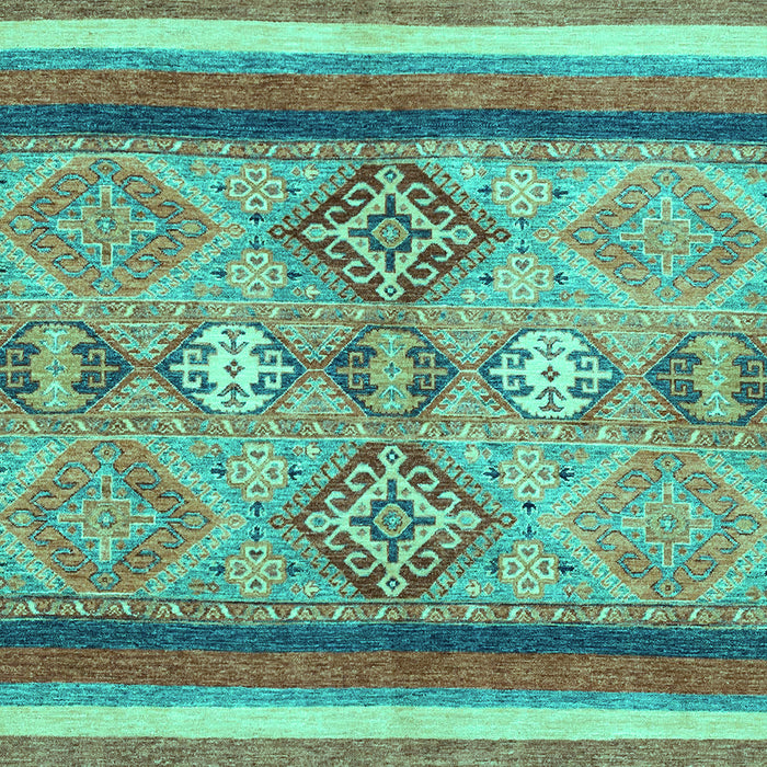 Machine Washable Abstract Turquoise Modern Area Rugs, wshabs2463turq