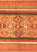 Abstract Orange Modern Rug, abs2463org