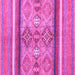 Square Abstract Pink Modern Rug, abs2463pnk