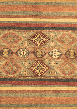 Abstract Brown Modern Rug, abs2463brn