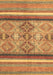 Abstract Brown Modern Rug, abs2463brn