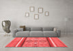 Modern Red Washable Rugs