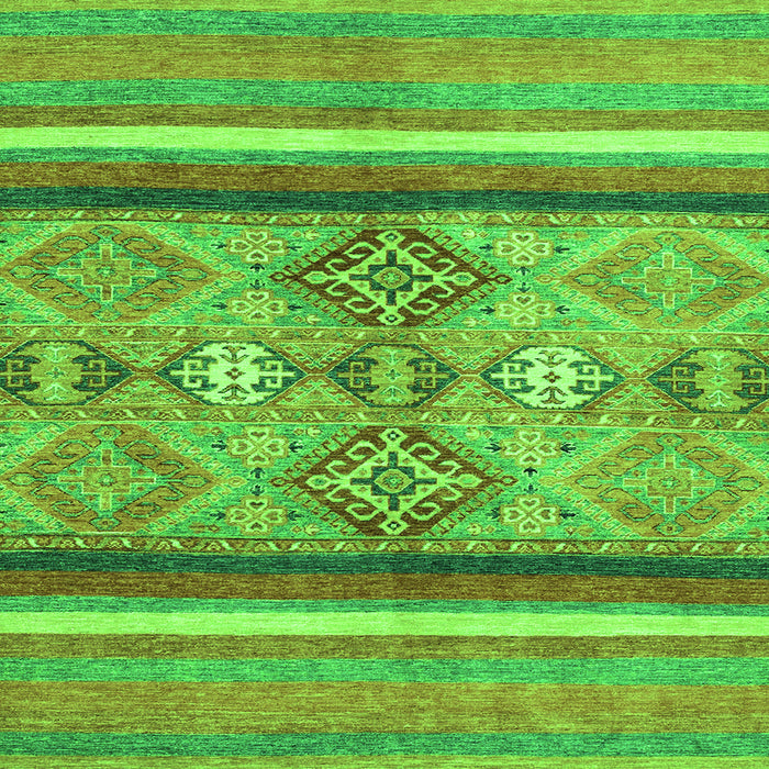 Square Abstract Green Modern Rug, abs2463grn
