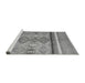 Sideview of Machine Washable Abstract Gray Modern Rug, wshabs2463gry