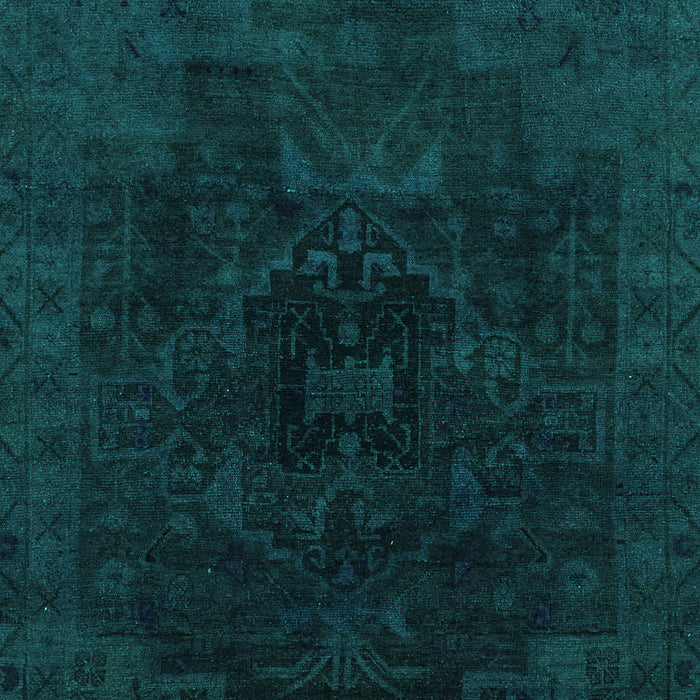 Machine Washable Abstract Turquoise Modern Area Rugs, wshabs2464turq