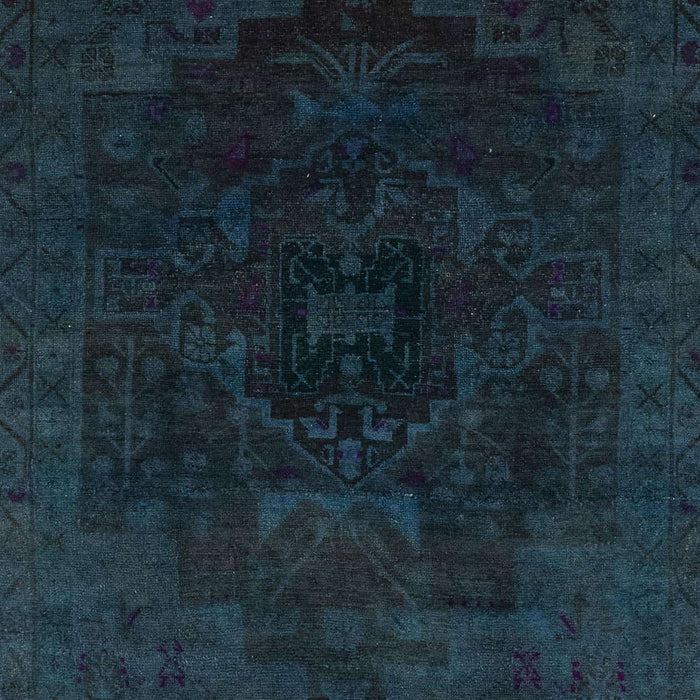 Machine Washable Abstract Dark Blue Grey Blue Rug, wshabs2464