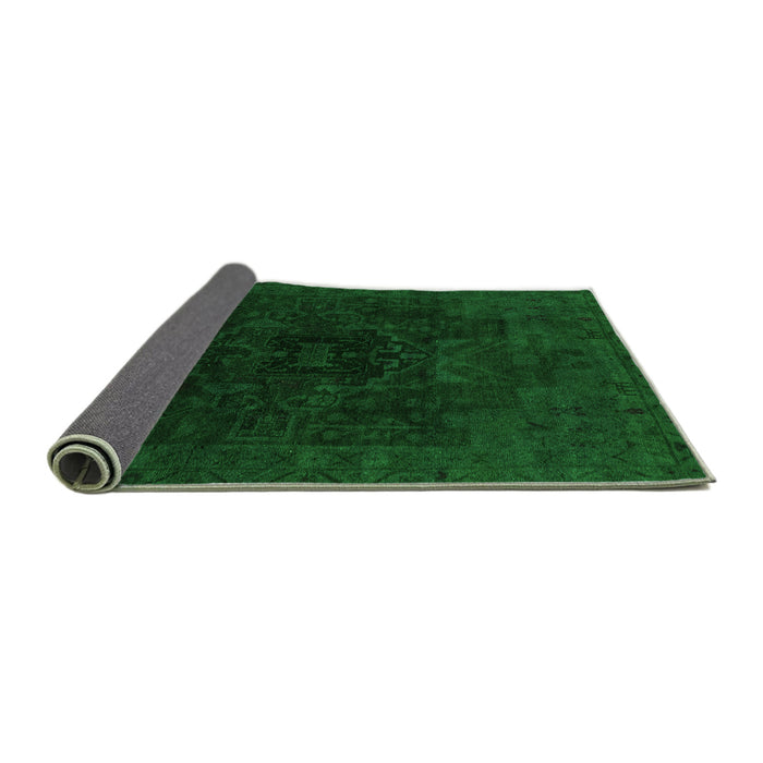 Sideview of Abstract Green Modern Rug, abs2464grn