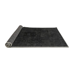 Sideview of Abstract Gray Modern Rug, abs2464gry