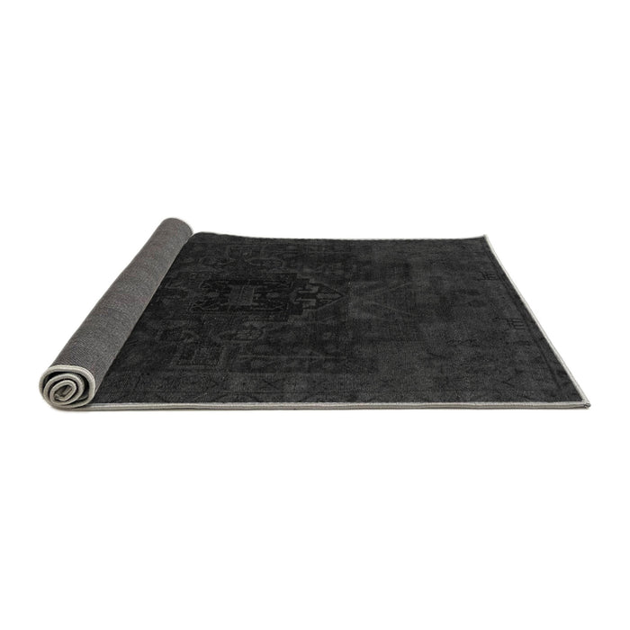 Sideview of Abstract Gray Modern Rug, abs2464gry