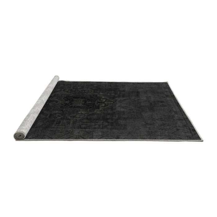 Sideview of Machine Washable Abstract Gray Modern Rug, wshabs2464gry