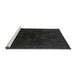 Sideview of Machine Washable Abstract Gray Modern Rug, wshabs2464gry