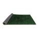 Sideview of Abstract Emerald Green Modern Rug, abs2464emgrn