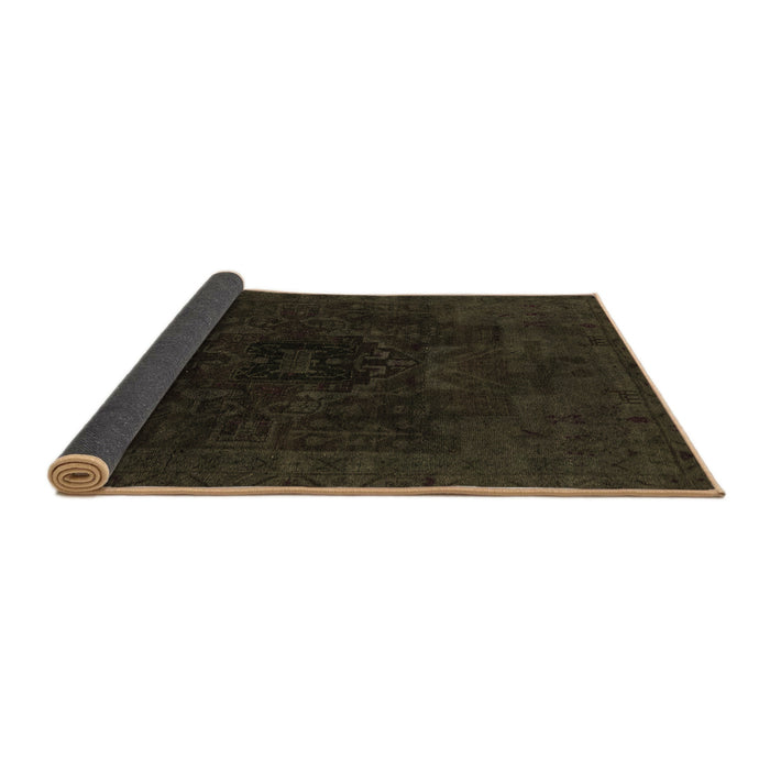 Sideview of Abstract Brown Modern Rug, abs2464brn
