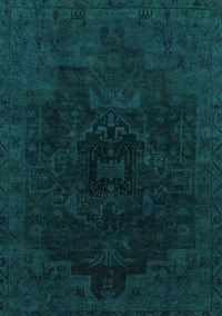 Abstract Turquoise Modern Rug, abs2464turq