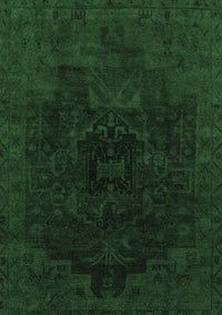 Abstract Emerald Green Modern Rug, abs2464emgrn