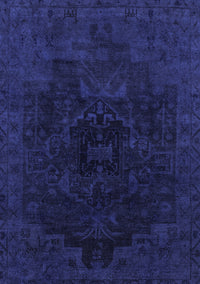 Abstract Blue Modern Rug, abs2464blu