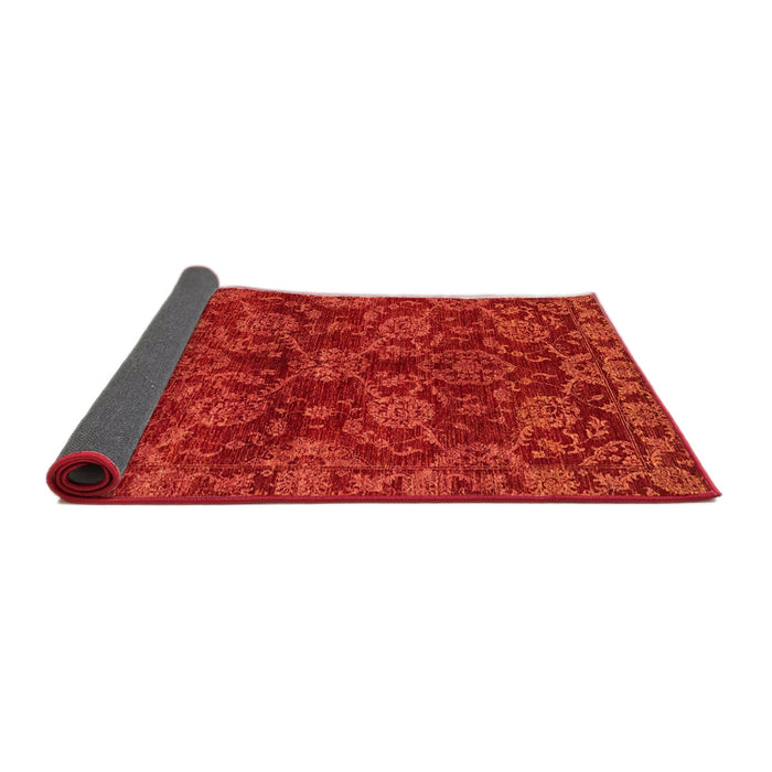 Sideview of Abstract Red Modern Rug, abs2465