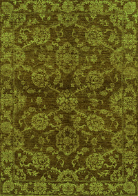 Abstract Green Modern Rug, abs2465grn