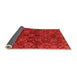 Sideview of Abstract Orange Modern Rug, abs2465org