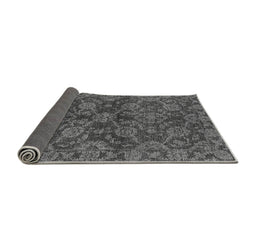 Sideview of Abstract Gray Modern Rug, abs2465gry