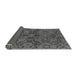 Sideview of Abstract Gray Modern Rug, abs2465gry