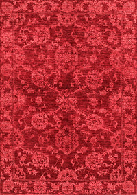 Abstract Red Modern Rug, abs2465red