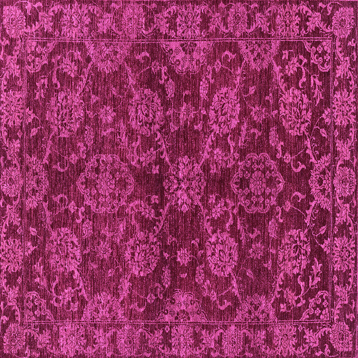 Square Abstract Purple Modern Rug, abs2465pur
