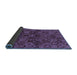 Sideview of Abstract Blue Modern Rug, abs2465blu