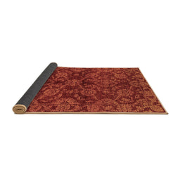 Sideview of Abstract Brown Modern Rug, abs2465brn