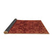 Sideview of Abstract Brown Modern Rug, abs2465brn