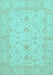 Oriental Light Blue Traditional Rug, abs2466lblu