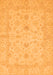 Machine Washable Oriental Orange Traditional Area Rugs, wshabs2466org