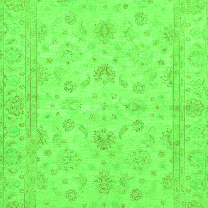 Machine Washable Oriental Green Traditional Area Rugs, wshabs2466grn