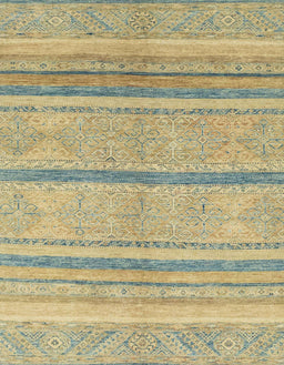 Abstract Copper Green Modern Rug, abs2467
