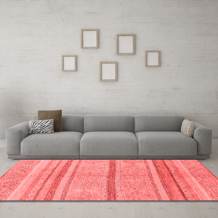 Modern Red Washable Rugs