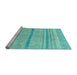 Sideview of Machine Washable Abstract Light Blue Modern Rug, wshabs2467lblu