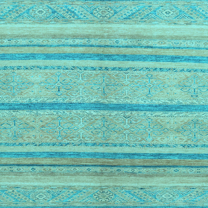 Square Abstract Light Blue Modern Rug, abs2467lblu